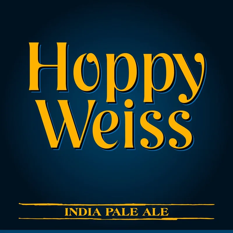 Hoppy Weiss label