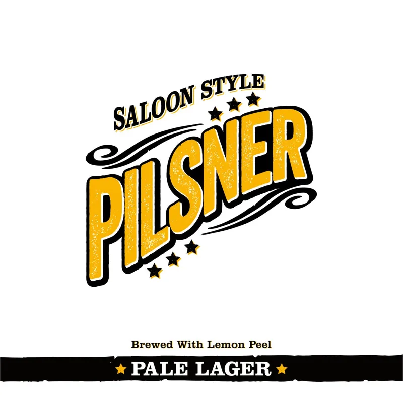 Saloon Style Pilsner label