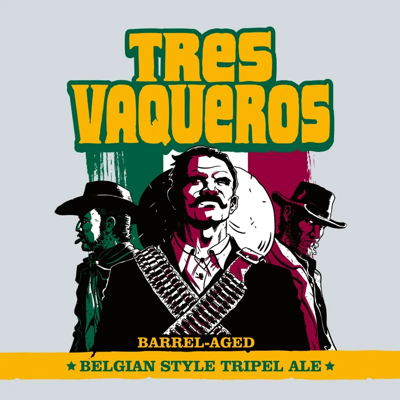 Tres Vaqueros label
