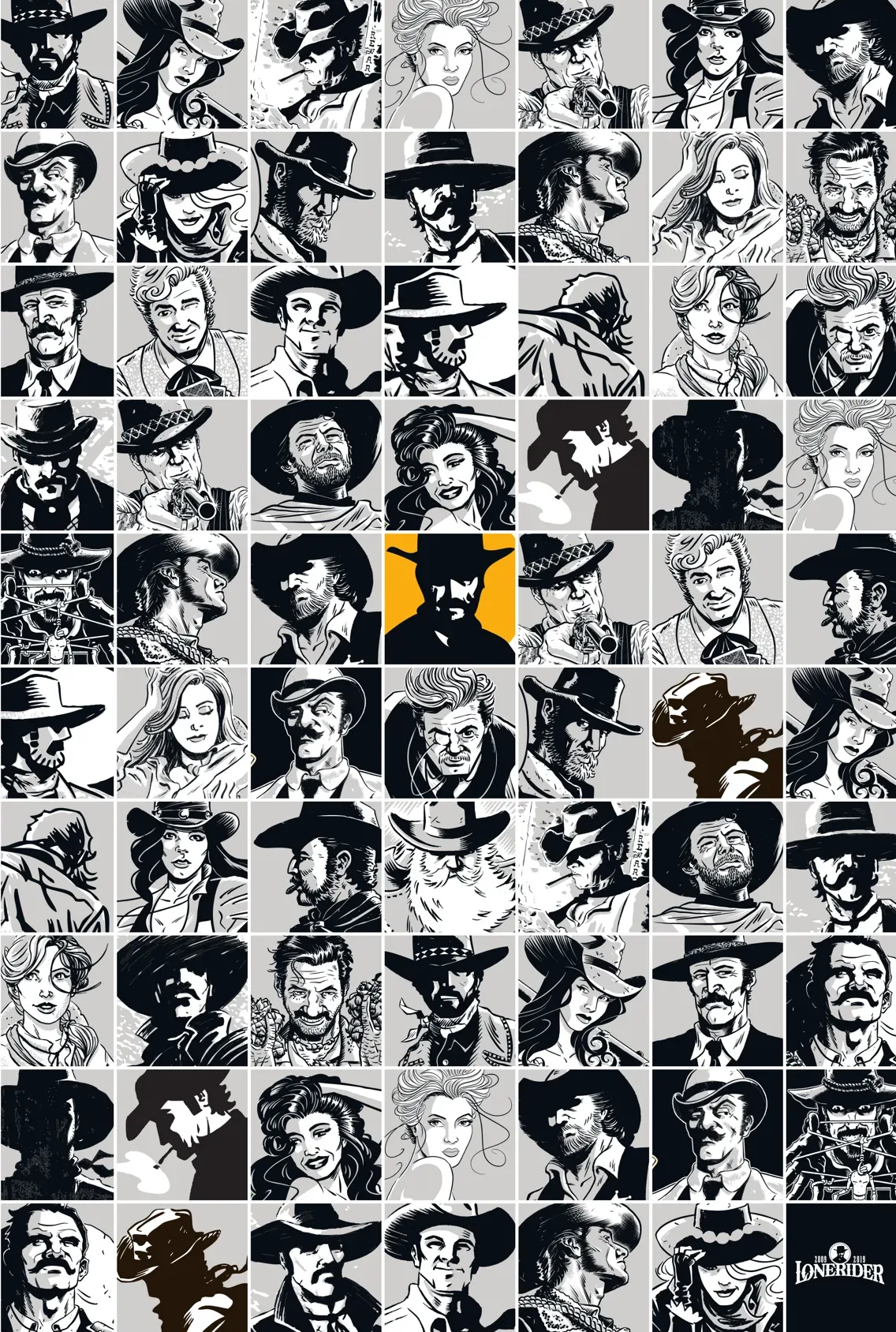 Headshots of the Lonerider cast