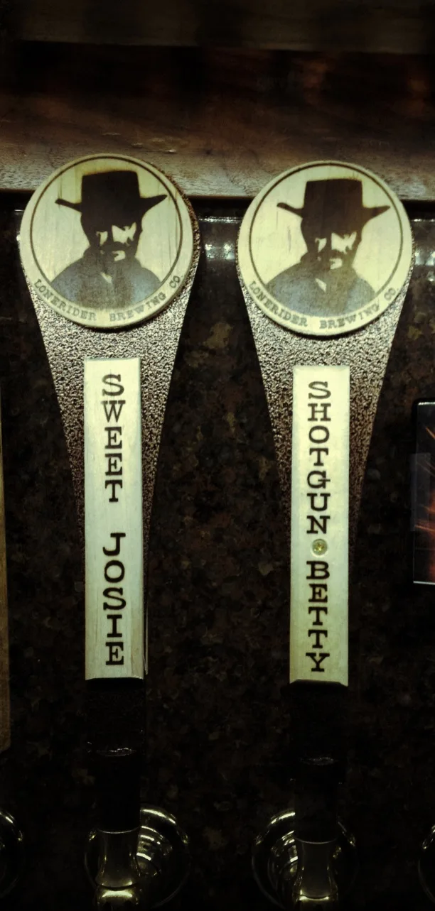 Sweet Josie and Shotgun Betty tap handles in Georgia, the first state over the line